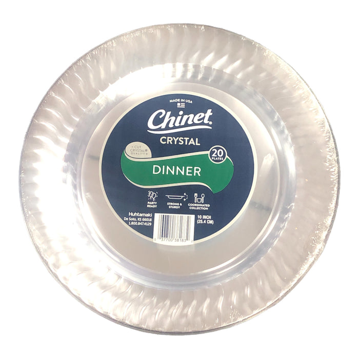  Chinet Cut Crystal Dinner Plates, 10 Inch, 8 ct : Health &  Household