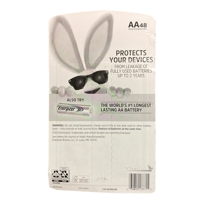 Energizer MAX AA Long Lasting Alkaline Batteries (48 Pack)