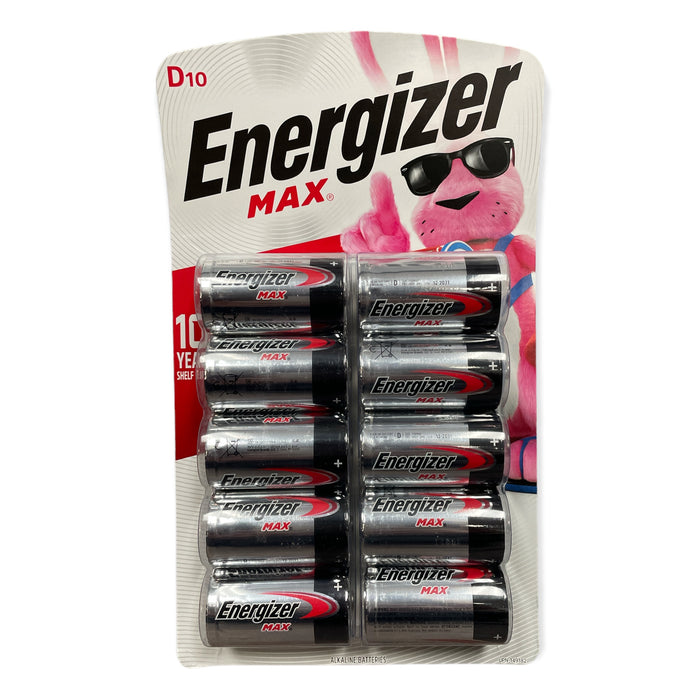 Energizer MAX Alkaline D Batteries, 10 Count