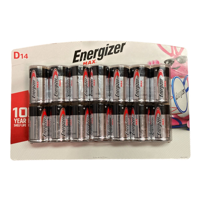 Energizer MAX D Batteries D Cell Alkaline Batteries (14 Count)