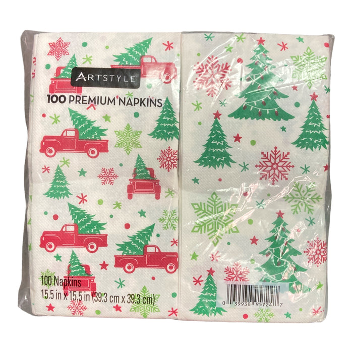 Artstyle Merry Merry Merry Paper Napkins, 8 x 4 (100 Count)