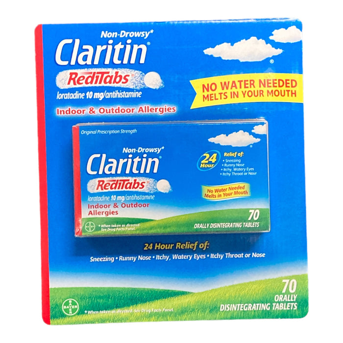 Claritin RediTabs 10 mg. Non-Drowsy 70 Disintegrating Tablets