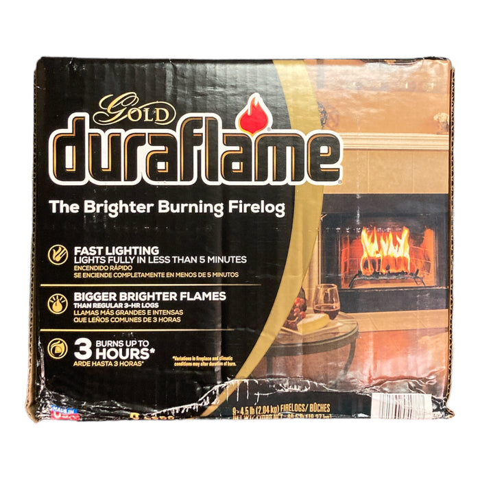 Duraflame Gold Ultra-Premium 4.5 lb. Firelogs, 9-Pack Case (3-Hour Burn)