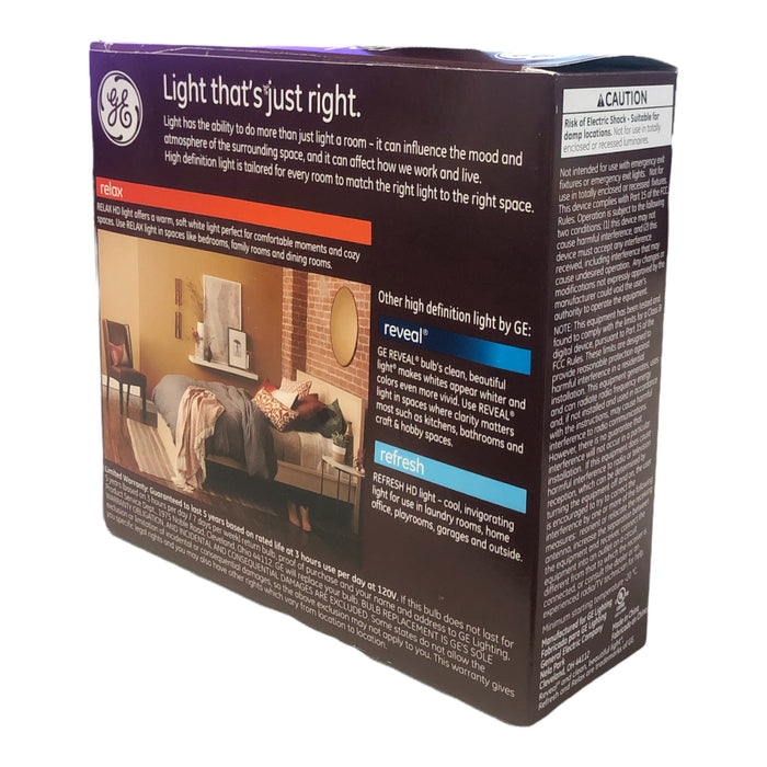 GE 60W Equivalent Daylight (5,000K) High Definition A19 Dimmable LED Light Bulb