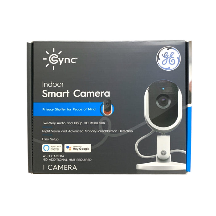 GE Cync Indoor Smart Camera, Wi-Fi, 1080p HD Resolution with Night Vision