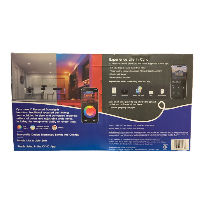 Cync Full Color Smart Recessed Can Retrofit (2 Pack)