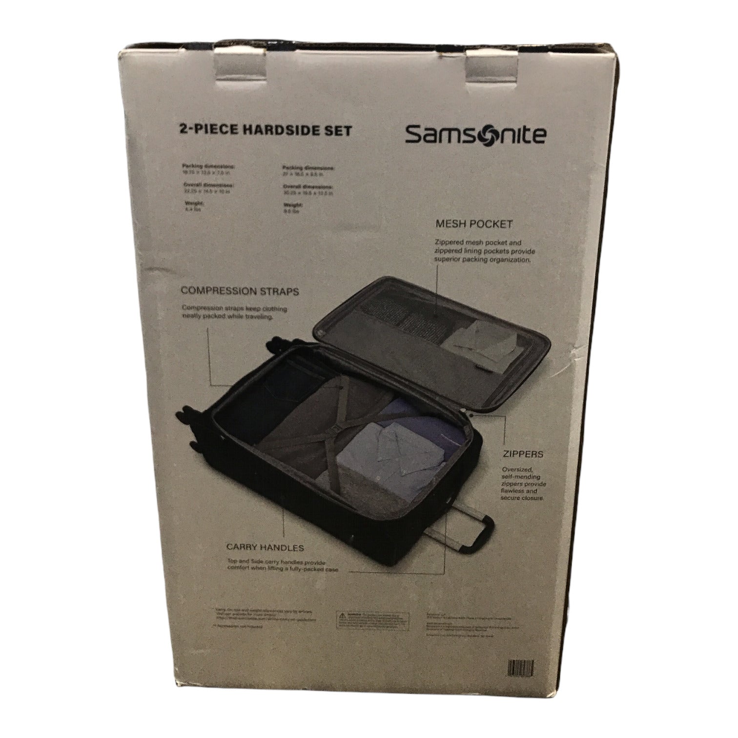 Samsonite Serene LTE Softside Spinner Luggage 2Piece Set, Black