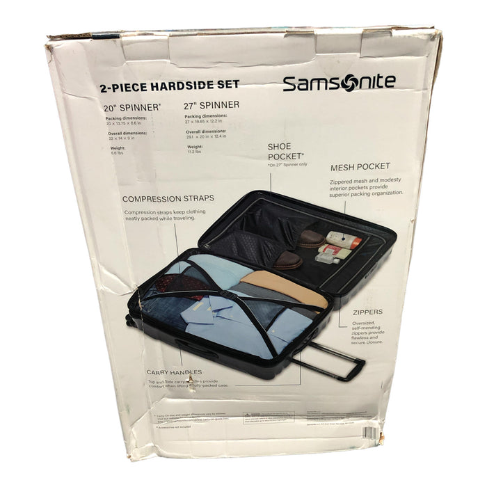 Samsonite Volante Hardside Spinner Luggage 2-Piece Set, Dark Gray