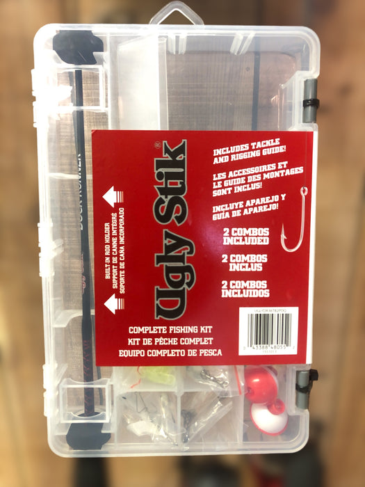 Ugly Stik Dock Runner, Complete Fishing Kit, 2 Rods and Accessories
