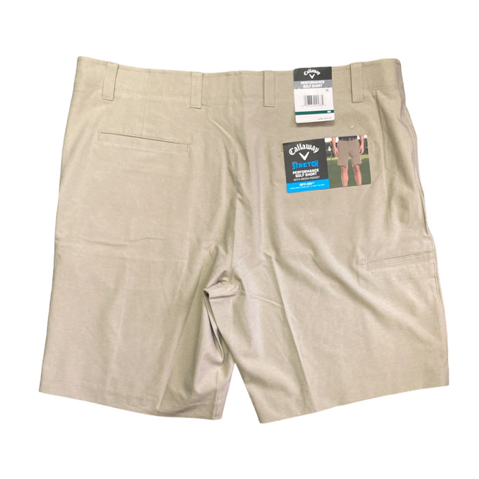 Callaway Men's Stretch Opti Dri Media Pocket Performance Golf Short