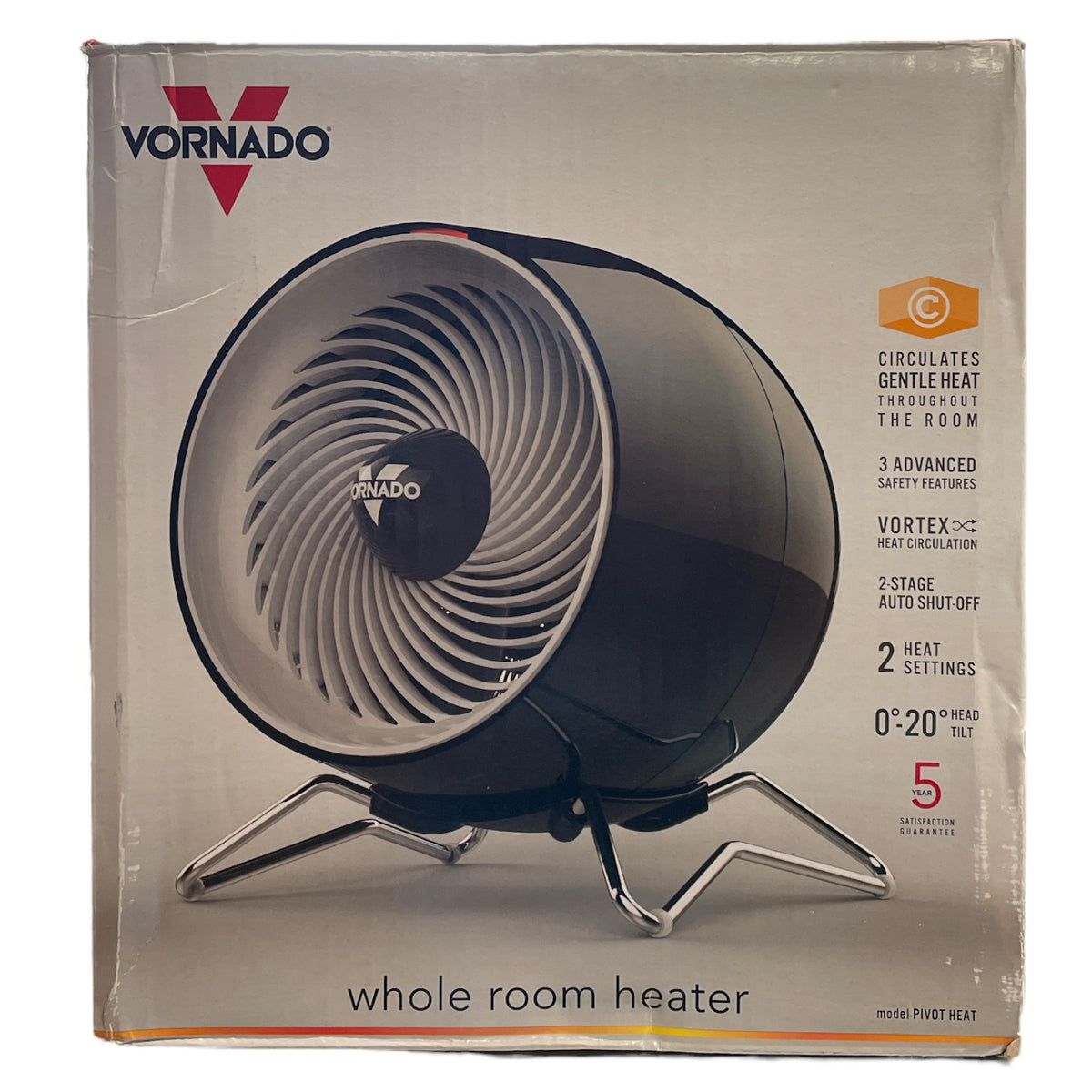 Vornado Whole Room Pivot Heater with 2 Heat Settings — Ewirelessgear