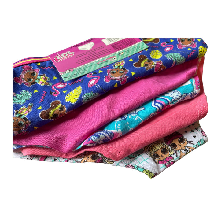 LOL Surprise Girl's Underwear Brief's, Size L/8 (5 Pack)