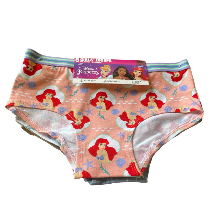 Disney's Princess's 5pk Girl's Underwear Brief's, Size L/8