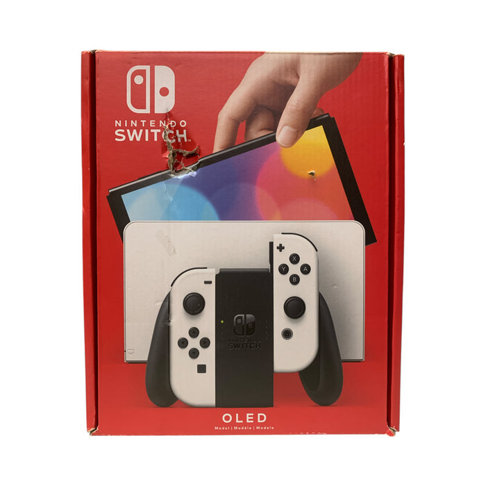 *Distressed Packaging* Nintendo Switch OLED Console, 64GB, White - Model HEG-001