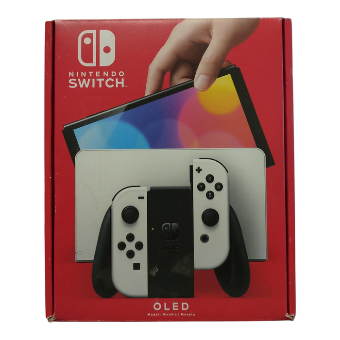 Nintendo Switch OLED Model with White Joy-Con, 64GB, 7-Inch OLED Screen
