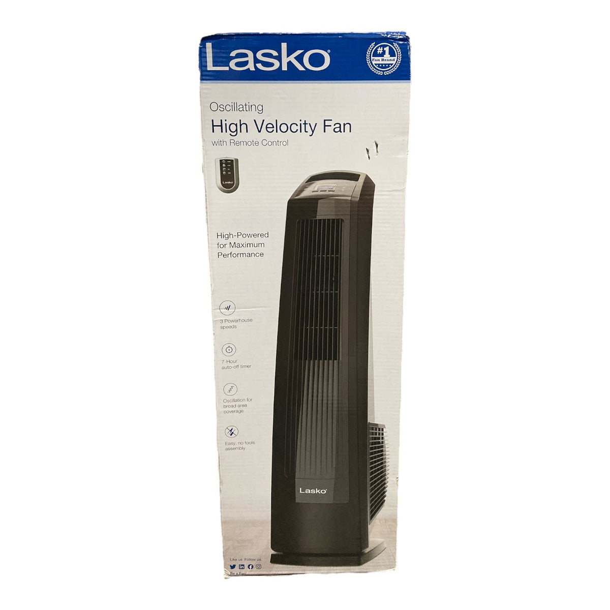 Lasko U35122 Oscillating High Velocity Fan with Remote — Ewirelessgear