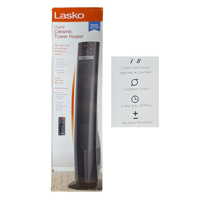 Lasko 32" Ceramic Tower Heater with Remote Control, CT32791