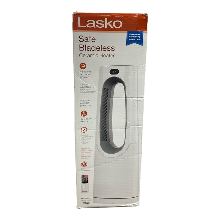 Lasko Bladeless Ceramic Tower Space Heater, 2 Levels, Comes Assembled