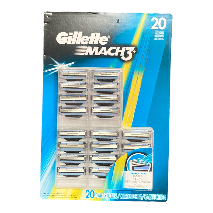 Gillette Mach3 Men's Razor Blade Refills (20 Count)