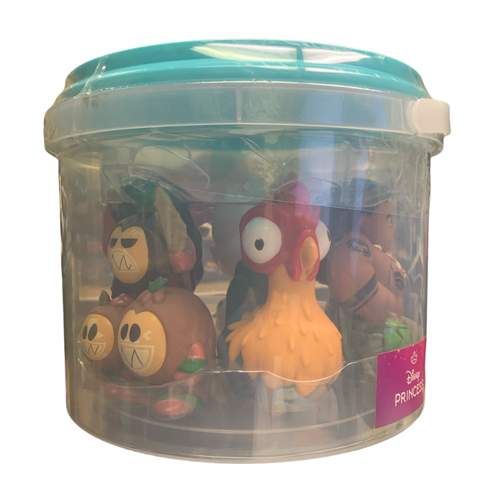 Moana 6-Piece Bath Squirter Bucket Set, 5 Squirt Toys and Storage Bucket
