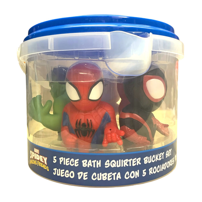 Licensed Character 5 Piece Bath Squirter Bucket Set