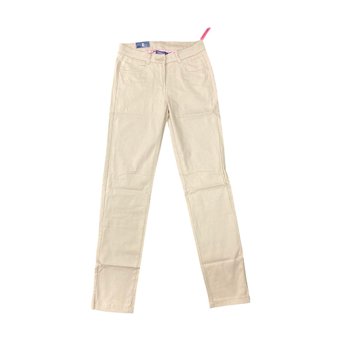 IZOD Junior Girl's Easy Care Wrinkle Resistant Stretch Approved Schoolwear Skinny Twill Pant