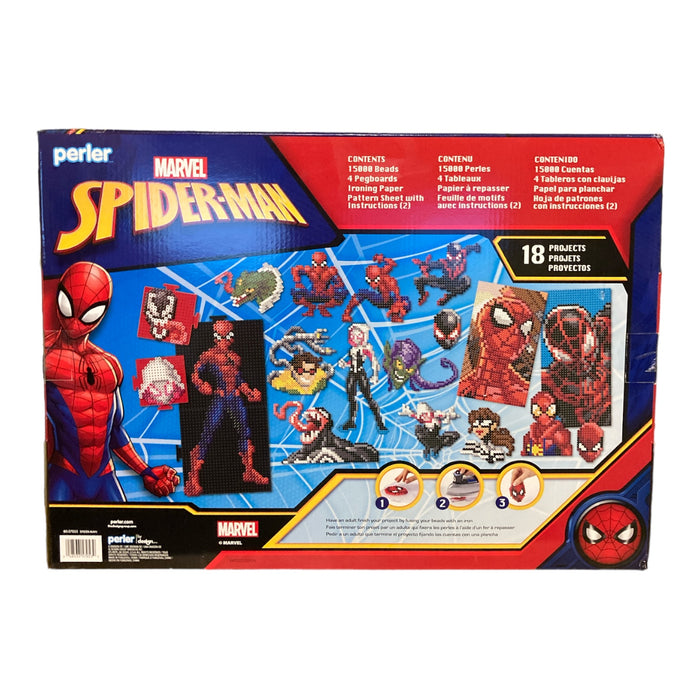 Perler Marvel SPIDER-MAN Fused Bead Kit 15000+ Pieces To Make 18 Projects