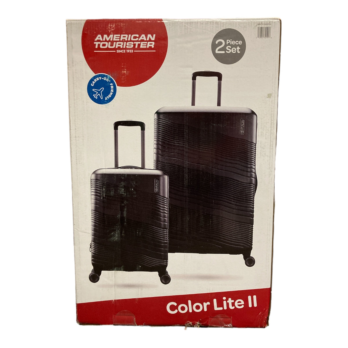 American Tourister ColorLite II 2-Piece Hard Side Luggage Set, Black ...