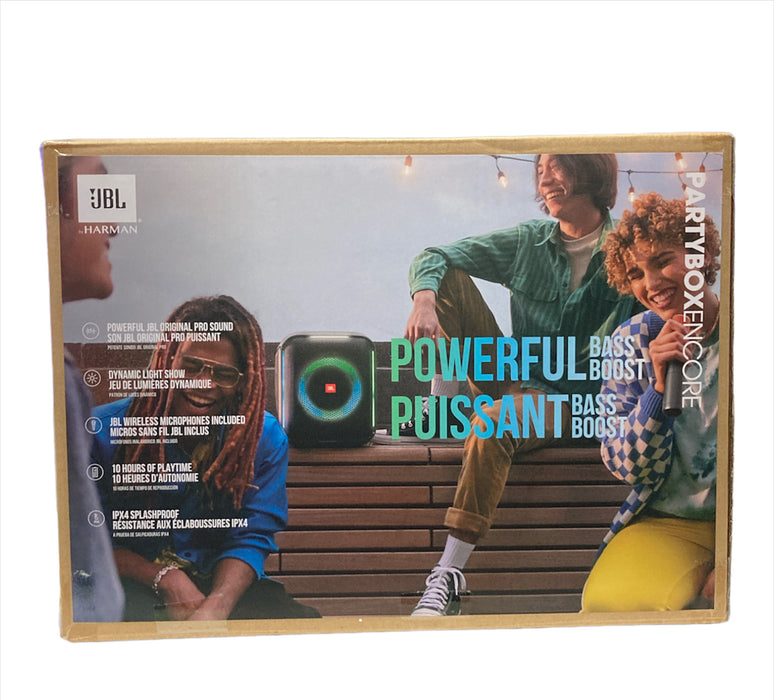 JBL Partybox Encore Built-in Dynamic Light Show and Splash Proof Design