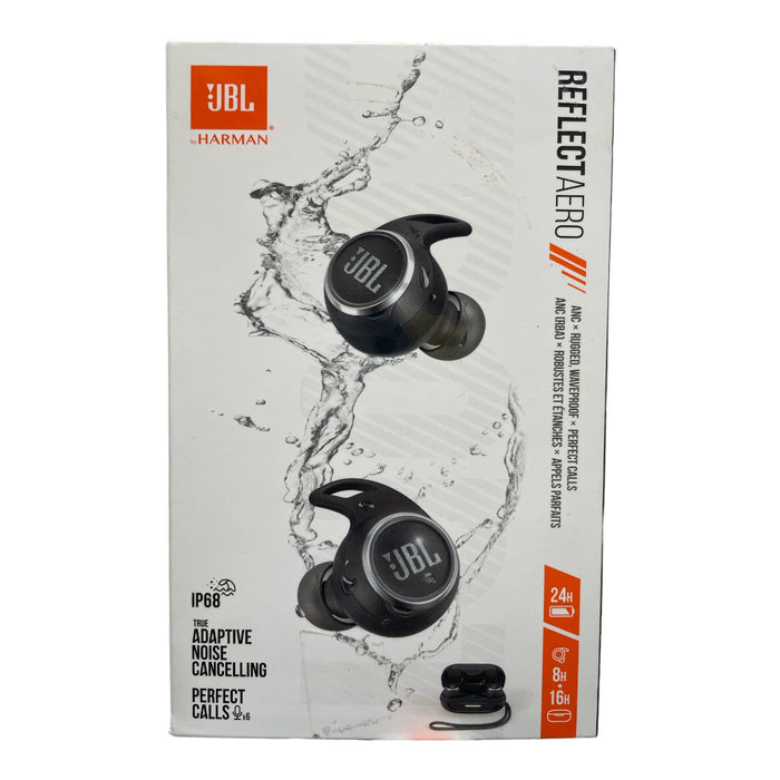 JBL Reflect Aero True Wireless Earbuds with Adaptive Noise Cancelling, Black