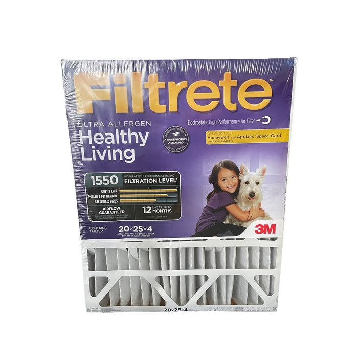 3M Filtrete 1550 Allergen Reduction Filter - 20x25x4