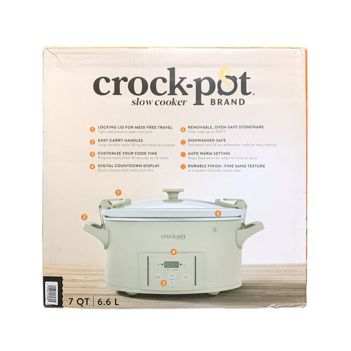Crock-Pot Design Series 7-Quart Cook & Carry Slow Cooker with Thermal Bag