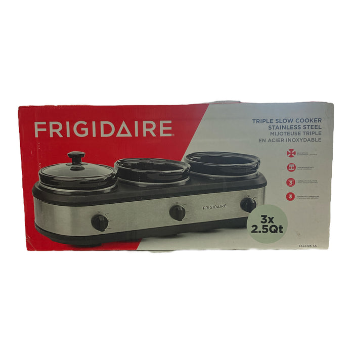 Frigidaire Stainless Steel Triple Slow Cooker