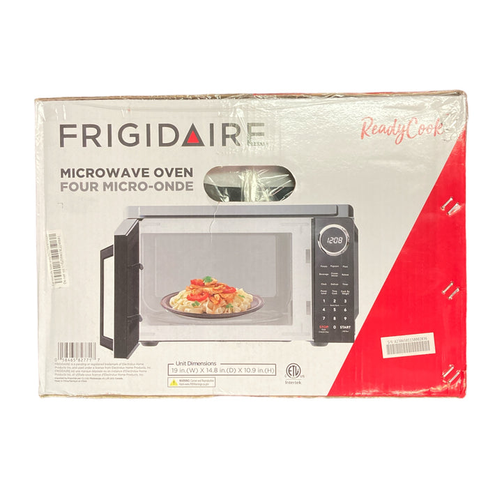 Frigidaire 0.9 Cubic Foot Microwave Oven, 900 Watts, Black with Chrome