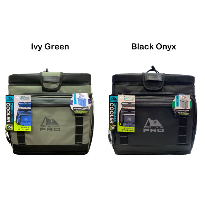 Arctic Zone Pro 16 Can Zipperless Cooler with Hardbody Liner and Smartbin