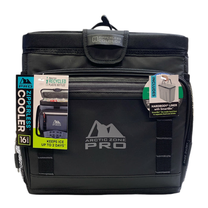 Arctic Zone Pro 16 Can Zipperless Cooler with Hardbody Liner and Smartbin