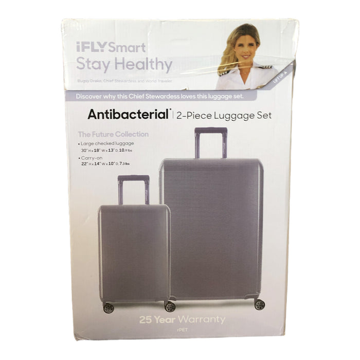 iFLY Smart Future Collection 2-Piece Antibacterial Travel Set, Purple