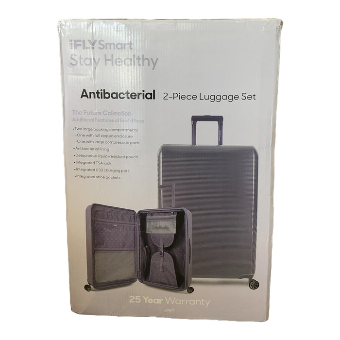 iFLY Smart Future Collection 2-Piece Antibacterial Travel Set, Purple