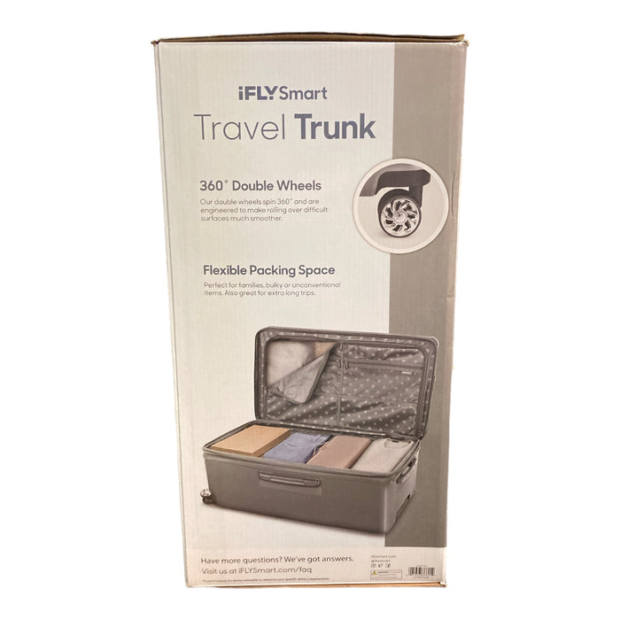 iFly Smart Durable TSA Approved Travel Trunk (Gray)