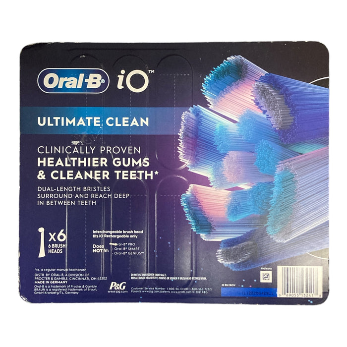 Oral-B iO Series Electric Toothbrush Replacement Brush Heads (6 Count Refills)