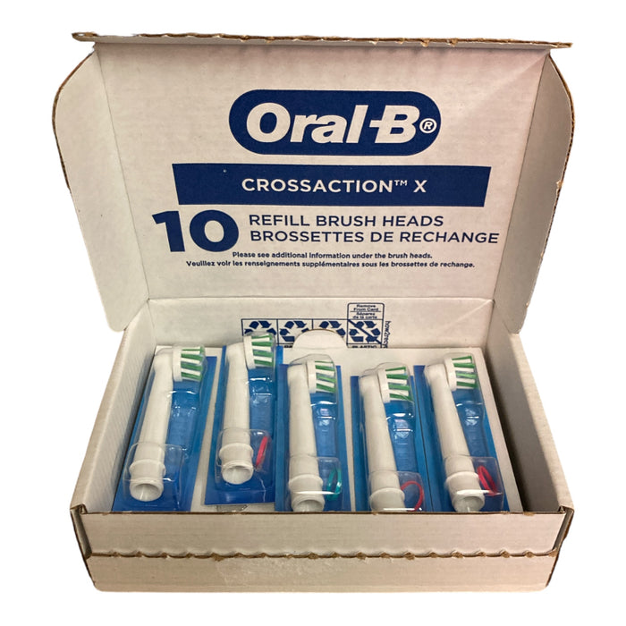 Oral-B Cross Action Replacent Electric Toothbrush Heads 10-count