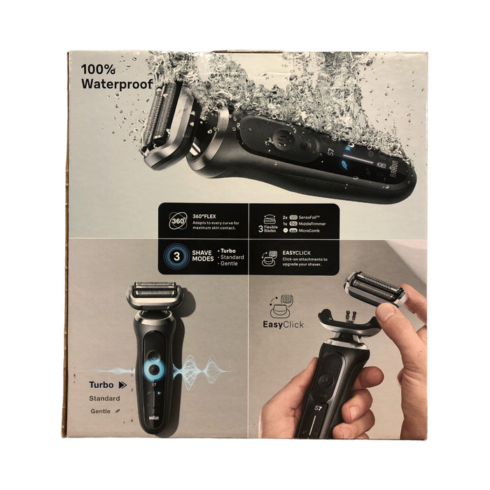 Braun Series 7 360° Flex Waterproof 3-Speed Men's Electric Shaver Kit 7189cc