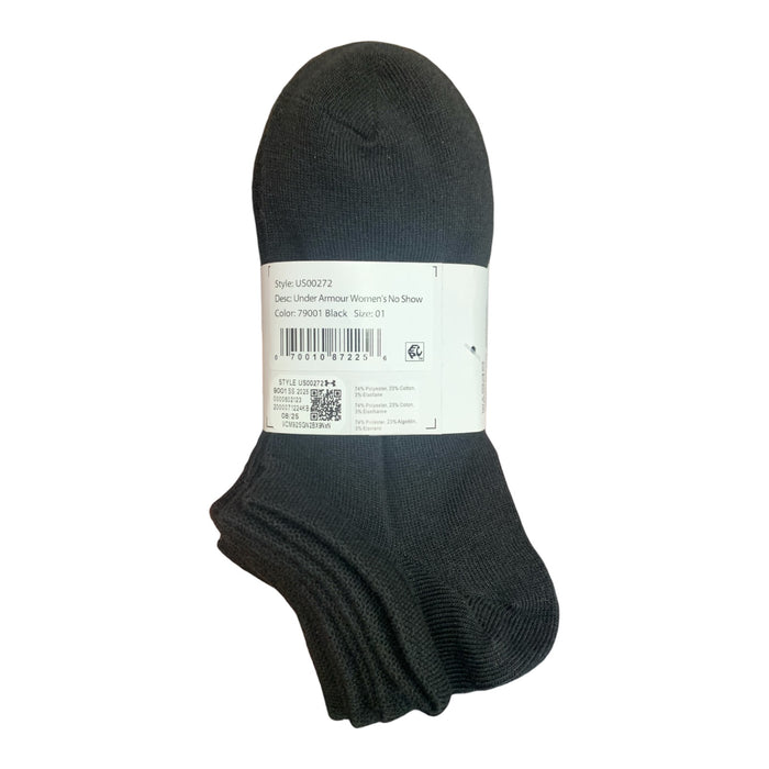 Under Armour Womens UA Training Lightweight No Show Socks, 6 Pair
