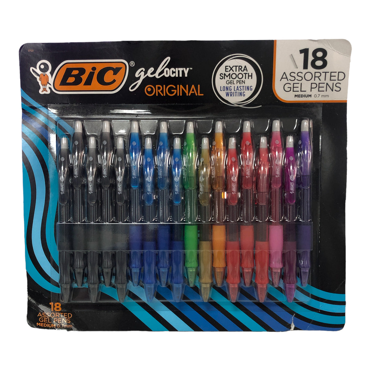 BIC Gel-ocity Gelstifte Bulk Pack – 24 Stück (12 Schwarz, 12 Blau), 0,7 Mm, Nachfüllbar, Mit Easy-Glide-System