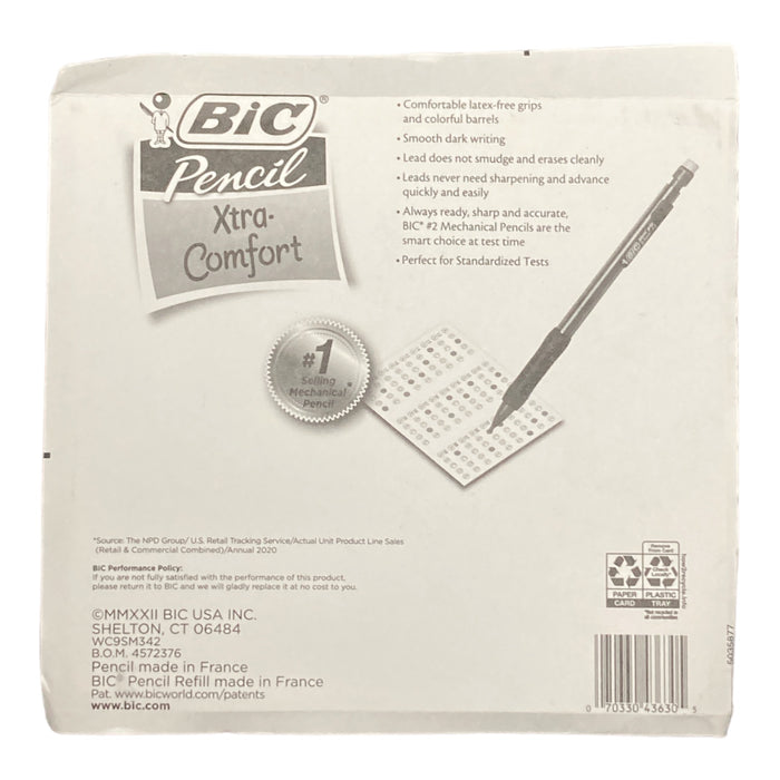 BIC 32 Ct Mechanical Pencil, HB #2, 0.7mm - Assorted Colors +1 Lead & Eraser