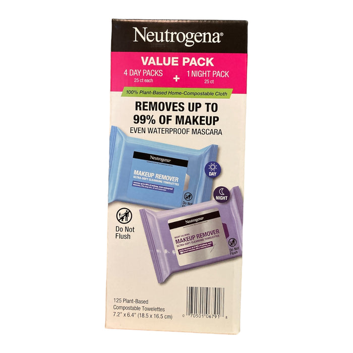 Neutrogena Makeup Remover & Night Calming Cleansing Towelettes (125 Count)