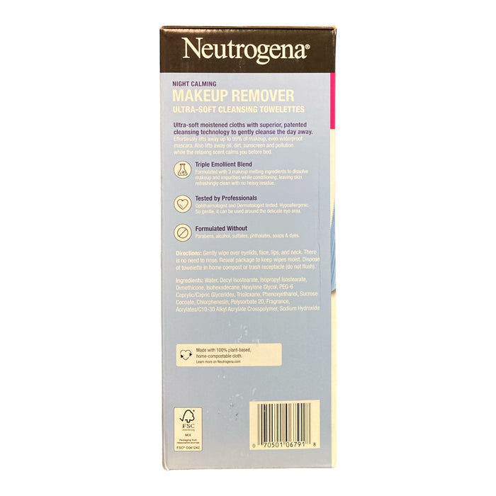 Neutrogena Makeup Remover & Night Calming Cleansing Towelettes (125 Count)