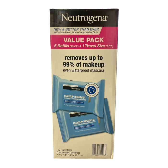 Neutrogena Makeup Remover Cleansing Towelettes Value Pack (132 ct)