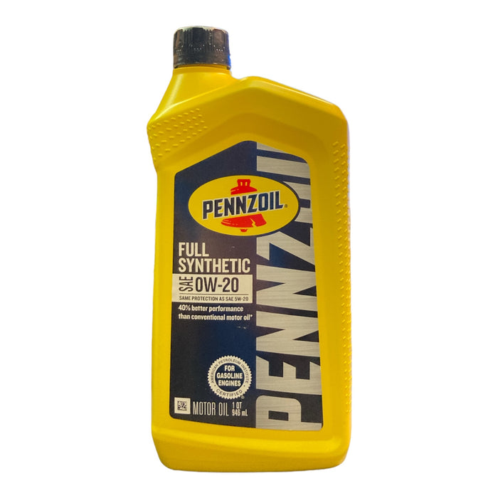 Pennzoil 0W-20 Gasoline Full Synthetic Motor Oil 1 qt - Box of 6