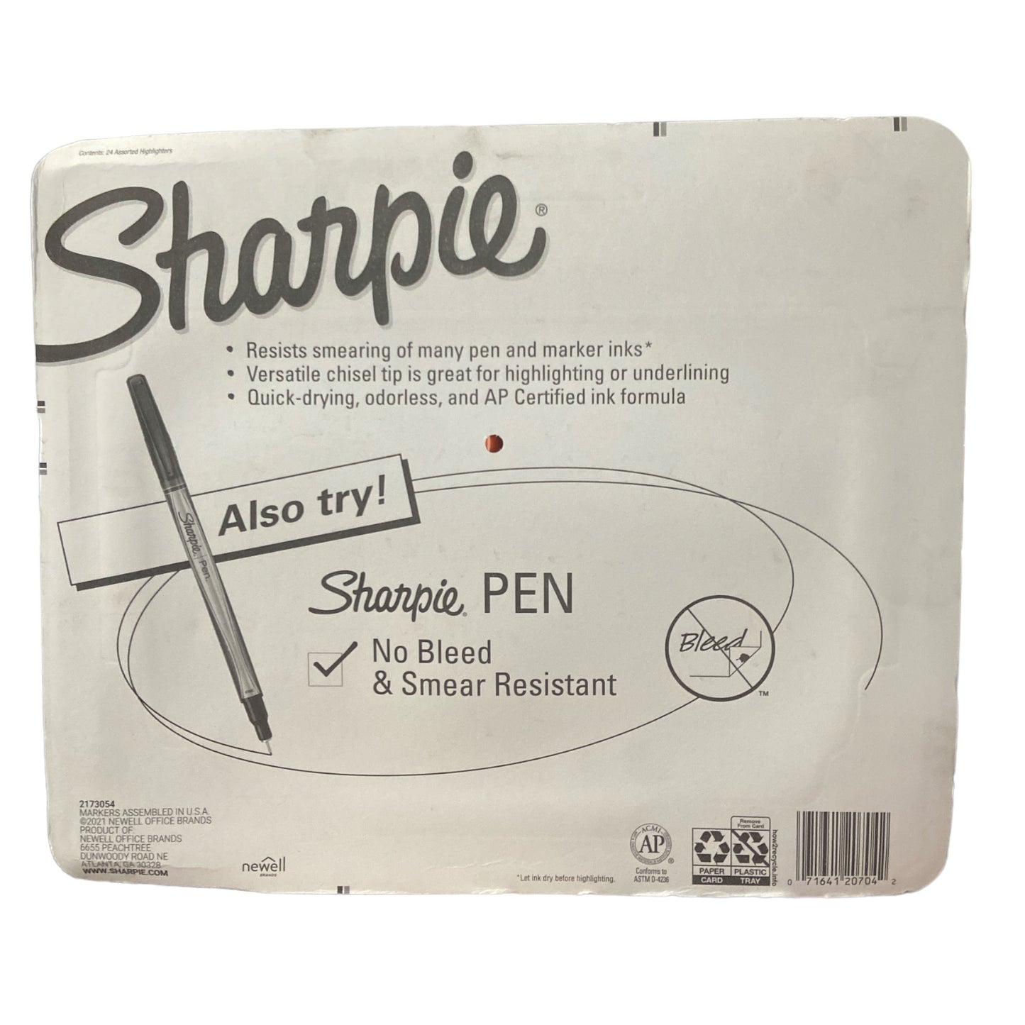 Sharpie Pocket Style Highlighters Marker Pen, Chisel Tip, 24 Pack